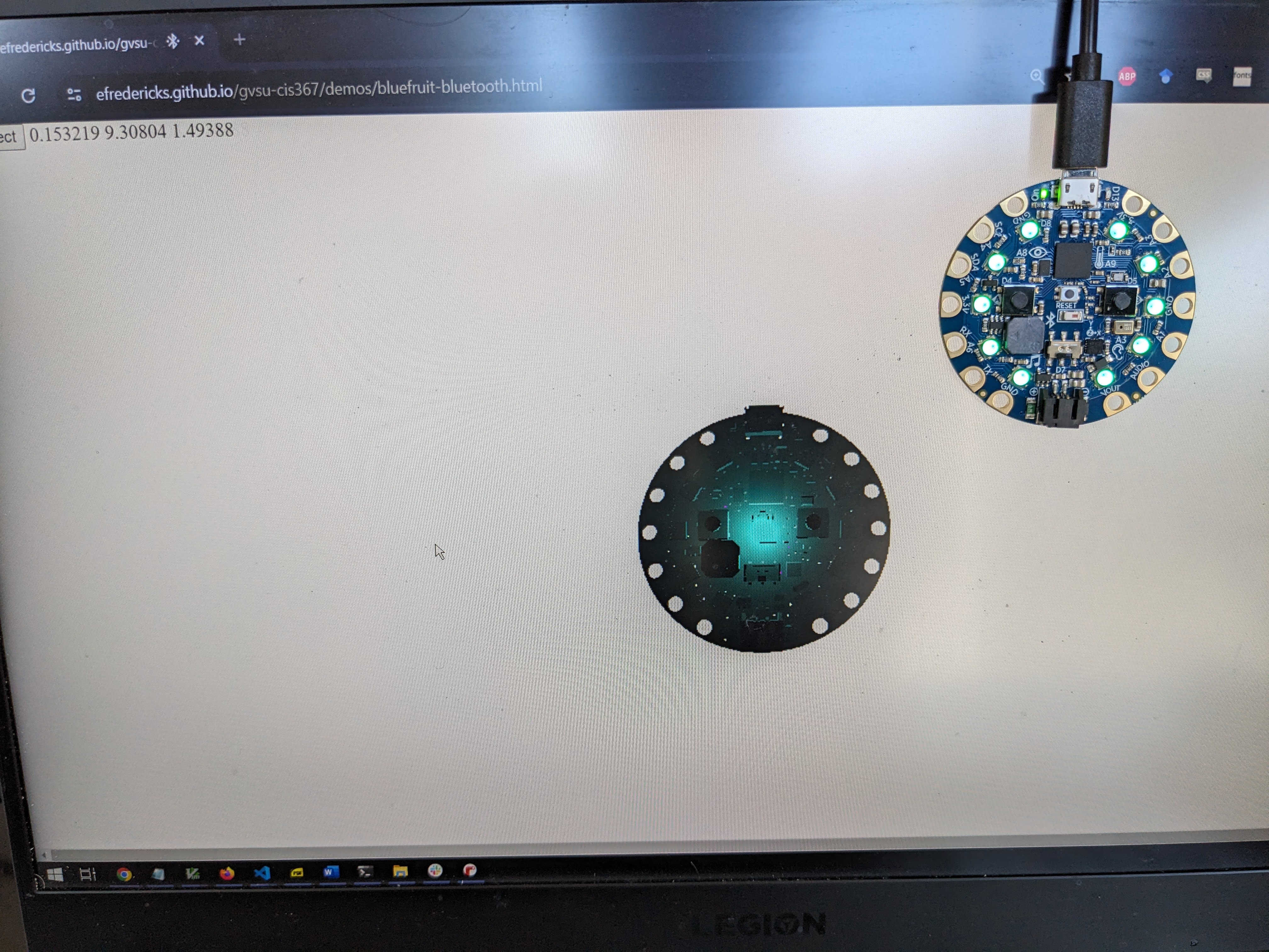 Accelerometer Bluetooth connection to UART